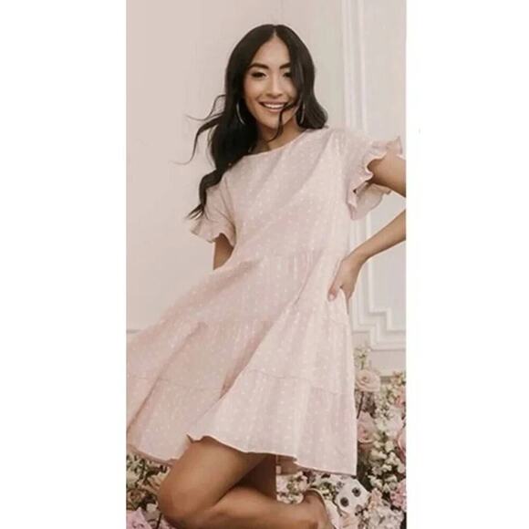 Rachel Parcell Polka Dot Cotton baby doll Dress Size XS - Picture 1 of 10